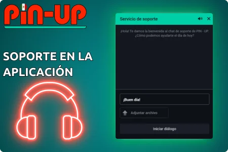 Soporte en la aplicación si tienes preguntas